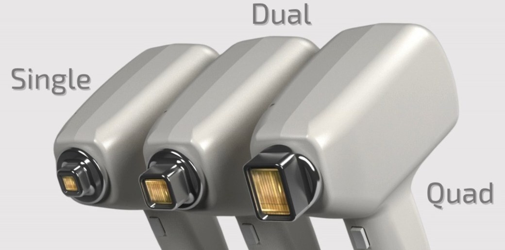 Cabezales Leaseir Single, Dual y Quad. El MHR y el AHR que alquilamos llevan el Dual